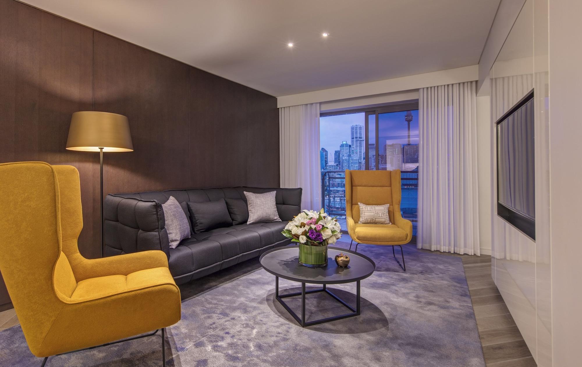 The Star Grand Hotel And Residences Sydney Kültér fotó Living room