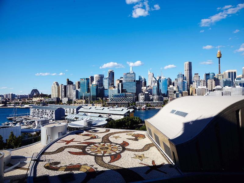 The Star Grand Hotel And Residences Sydney Kültér fotó View of the Sydney CBD from the rooftop of the Australian Museum