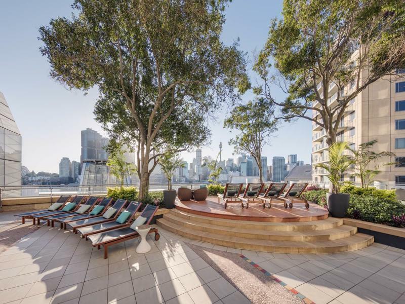 The Star Grand Hotel And Residences Sydney Kültér fotó The rooftop garden